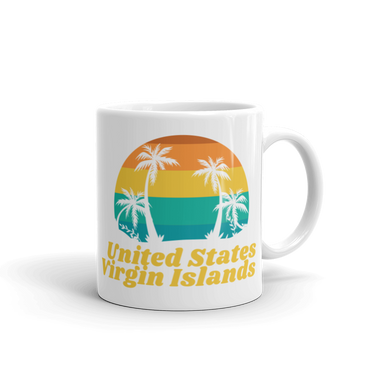 United States Virgin Islands White Glossy Mug